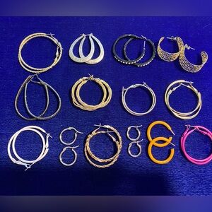 Lot of Women's Hoop Earrings